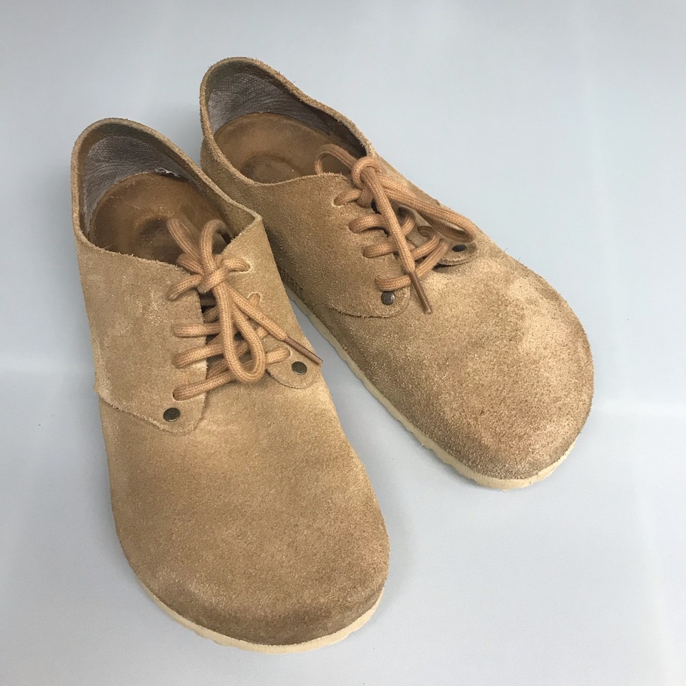 Birkenstock Maine Tan Suede Shoe Size 38